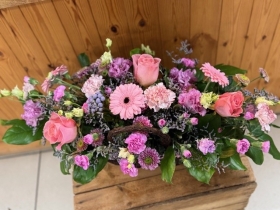 Mother's Day Pastel Basket Arrangement