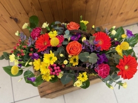 Mother's Day Vibrant Basket Arrangement